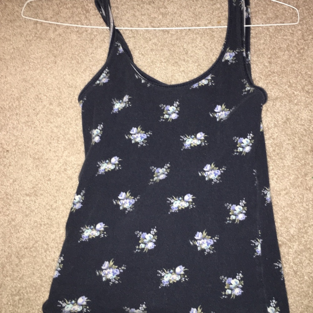 VINTAGE Hollister scoop neck floral tank